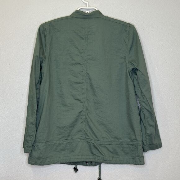 Eileen Fisher Lightweight Jacket Womens Size Small Green Organic Cotton Pockets - Picture 6 of 10